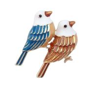 ibasenice Broche à Vêtements Cadeau Saint-valentin en Alliage Doré D'oiseau D'amour Design Raffiné et Polyvalent à Porter avec Divers Vêtements