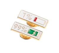 ibasenice Broche Badge à Épingle Créative en Alliage de Zinc, Lot de 2 Pièces, Accessoire Polyvalent Résistant à L'usure, Style Japonerie Mignon pour Paquet et Écharpe