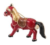 ibasenice Broche Cheval Rouge Vintage pour Femme Épingle Élégante en Métal Résistant Présent Thème Cheval Accessoire Mode Polyvalent pour Robe et Manteau Broche du Mardi Gras Bijou