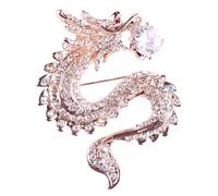 ibasenice Broche Dragon Alliage Légère et Brillante Bijoux Chinois Style Classique pour Femmes Accessoire Élégant pour Fêtes et Occasions Spéciales