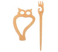 ibasenice Broche en Bois Motif Hibou, Épingle à Châle Amusante, Boucle de Pull Vintage, Accessoire Décoratif pour Cardigan et Écharpe, Bijou en Bois Poli la Main, Usage Quotidien