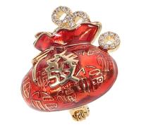 ibasenice Broche en Forme de Sac Porte-chance Bijou Décoratif pour Vêtements et Chapeaux Design Festif pour Femme