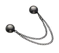 ibasenice Broche Magnétique Vintage avec Chaîne Clip Pince Cardigan et Pull pour Femme Fermeture Aimantée Sécurisée pour Écharpe Foulard Manteau Accessoire Décoratif Polyvalent Noir