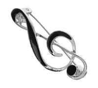 ibasenice Broche Note De Musique En ÉMail Pour Femme ÉPingle ÉLéGante En Alliage Zinc Accessoire Musical Raffiné Pour Costume Chemise Sac Ou Chapeau Bijou Polyvalent 1.57X0.59X0.39In