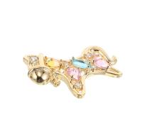 ibasenice Broche Petite Cheval Zircon Cubique Éclatante Broche Animale Symbole de Chance pour Mariage et Anniversaire Bijou Équestre et Symbolique pour Femmes