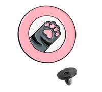 ibasenice Broche Ronde Chat En Alliage Sans Nickel Motif Griffe Et Lettre Anglaise, Accessoire Pour Vêtements Et Paquet Élégants