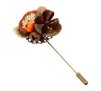 ibasenice Broche Vintage de Pomme de Pin Imitation, Broche Faite Main Style Rétro, Accessoire D’automne pour Vêtements, Fête et Usage Quotidien, Bijou Léger et Élégant, 1 Pièce