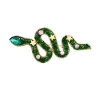 ibasenice Broche Vintage Serpent Cristal Imitation Brillante Accessoire Noël Élégant Unisexe pour Décoration et Cadeau Mode
