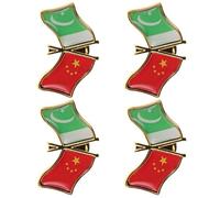 ibasenice Broches de Revers en Alliage 4pcs Drapeaux du Pakistan et Chine, Design Unique et Élégant, Épingles pour Vêtements et Paquet à Dos, pour Occasions Spéciales