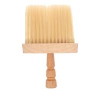 ibasenice Brosse à Raser de Salon de Coiffure en Bois Beige Légère et Facile à Prendre, pour Nettoyer les Cheveux Cassés, pour Fête des Pères