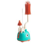ibasenice Brosse De Nettoyage Pour Biberons Et Pailles Bébé, Kit Avec Support, Long Manche, Sécurisé, Vert Lac, Ensemble, Nettoyage Maison Et Voyage