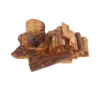 ibasenice Bûches Miniatures en Résine pour Maison De Poupée, Décor De Micro-Paysage Féerique, Modèle Souche D’Arbre Artificielle Marron, Miniature pour Jardin, Terrarium Et Micro-Jardin