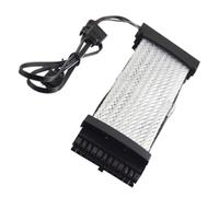 ibasenice Câble D'extension Gainé RGB, Câble d'alimentation RGB Strimmer, 24pin, Abs, Blanc, Connecteur Argb 5v 3 Broches, 250w-1300w, pour PC Matx