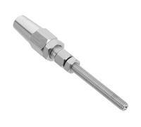 ibasenice Câble Railing Terminal Goujon Fileté Acier Inoxydable Résistant Corrosion pour Garde- Métal Installation Rapide