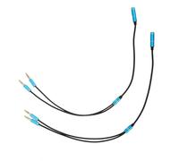 ibasenice Câble Répartiteur Audio 3,5mm 2 Pcs, Compact en Cuivre et Alliage D'aluminium, Rallonge Audio pour Microphone et Casque, pour Voyages en Avion