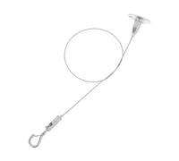 ibasenice Câble Suspendre en Acier Inoxydable, Cintre en Câble D'acier, 304, Réglable, Argenté, 0,5m, pour Décorations et Œuvres D'art, Expositions et Décoration Intérieure