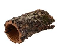 ibasenice Cachette en Bois Creux Tronc d'arbre Reptiles et en Naturel Clair, Décor Réaliste Marron Plateforme d'escalade Abri Sécurisé pour Terrarium