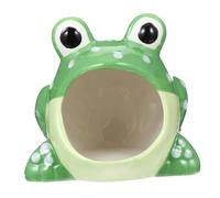 ibasenice Cachette pour Hamster en Céramique Cabane Confortable pour Petits Animaux Maison Design Mignon pour L'été Refuge Sécurisé Nid pour Hamster