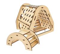 ibasenice Cachette pour Hamster Maison à Monter -même avec Toboggan Et Pont pour Cage Approvisionnement Jouet pour Hamster Nain Gerbille Et Souris