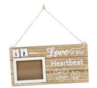 ibasenice Cadre Photo Échographique En Bois Pour Bébé Décoration De Fête Prénatale Cadre Souvenir De Bébé