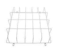ibasenice Cage de sortie de secours en maille d'acier inoxydable blanche protection robuste montage mural pour éclairage d'urgence dans espaces publics et centres commerciaux