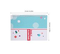 ibasenice Cahier de Comptabilité, Carnet de Gestion Financière à Spirale, Papier et Métal, Compact, pour Organisation et Suivi des Finances Personnelles Bureau, Freelances et Étudiants