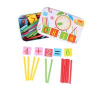 ibasenice Calculatrice Éducative Garçon Fille avec Boîte Puzzle Arithmétique Mathématiques Enseignement Kit Apprentissage Numérique pour Garçon Fille Couleurs Assorties Matériel Sûr