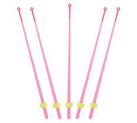 ibasenice Canne à Pêche sur Glace Rallonge 14 CM Rouge 5 Pièces Accessoires de Pêche Hivernale Kit Portable Compatible Flotteurs Matériel Léger et Randonnée