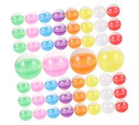 ibasenice Capsules Plastiques Transparentes Semi-transparentes 45 Mm 80 Pcs, Boules Vides Torsadées Remplissables En Pvc, Distributeur Automatique, Créativité Diy, Présents Fête, Loisirs Créatifs