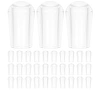 ibasenice Capuchons de Protection Design Arrondi Léger Lot de 200 en Pvc pour Extrémités des Crochets de Cintres Adaptés pour Fil de Fer et Porte-linge