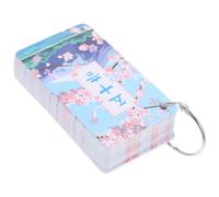 ibasenice Cartes De Langue Japonaise Gojūon pour Débutants Cartes Flash Japonaises avec Anneau Apprentissage Kanji Et Hiragana