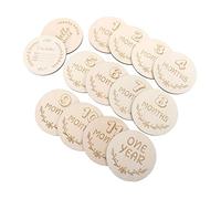 ibasenice Cartes Mensuelles Grossesse Bois Naturel Milestones Pour Nouveaux-nés Accessoires Photo Pour Souvenir Naissance Cadeau Maman Enceinte Et Future Parents