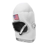ibasenice Casque D'astronaute Adulte Blanc en Polyester Léger et Polyvalent pour Fêtes à Thème Spatial et Photos de Groupe, Chapeau de Costume Créatif pour Hommes