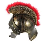 ibasenice Casque De Soldat Romain Doré Fantaisie, Accessoire De Fête Médiéval En Plastique Résistant, Unisexe, Soirée Costumée Carnaval, Taille Unique Grain Aléatoire