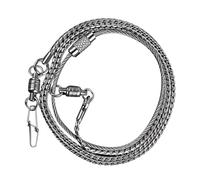 ibasenice Chaîne de Pied Acier Inoxydable pour Perroquets Bracelet de Cheville Anti-départ Anneaux pour Oiseaux comme Calopsittes et Perruches Fine