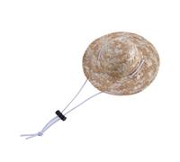 ibasenice Chapeau de Paille pour Animaux de Compagnie Taille L, Chapeaux pour Chiens et Chats, Style Hawaïen Jugulaire Élastique Réglable, Protection Solaire pour Jardin et Plage