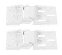 ibasenice Charnière de Porte de Congélateur Bouton Pliable Petite Charnière de Congélateur Domestique 2 Pièces Plastique Blanc Multifonction Commercial Vitrine et Armoire D'exposition