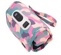 ibasenice Chauffe-biberon Numérique Portable Pour Bébé, Housse Isolante Camouflée Rose, 5 Réglages De Température, Alimentation Par Câble Usb, Adapté Au Voyage Extérieur, Kit Complet Boîte Compacte