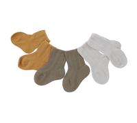 ibasenice Chaussettes D'hiver Pour Bébé Chaudes Et Confortables, Taille S, Matière Respirante Coutures, Couleur Vert Armée, Protection Moyenne Pour -né Printemps-automne, Lot De 3 Paires