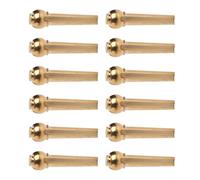 ibasenice Chevilles de Corde de Guitare en Laiton Lot de 12 pour Installation Rapide et Remplacement sur Guitare Acoustique Adaptées Fingerstyle