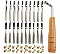ibasenice Chevilles Lyre Bois Et Métal Pour Accordage De Rechange Pour Cordes De Lyre Accessoires Pour Harpe-lyre