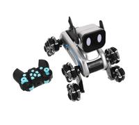 ibasenice Chien Robot Intelligent Télécommandé à Gestes Robot Transformable à Roues Compagnon Interactif pour Garçon Fille Danse et Marche Programmables Batterie Rechargeable