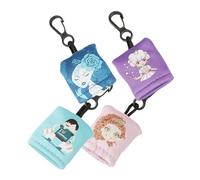 ibasenice Chiffon Nettoyage Écran Porte-clé Lingette Microfibre 4.5x4 Cm Lot de 4 Cordon pour Lunettes Objectif Appareil Photo Garçon et Filles