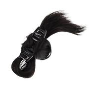 ibasenice Chignon Décoiffé à Clipser pour Femme Style Bas Coréen Postiche Synthétique Rétro Chignon avec Pince pour Cheveux