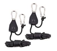 ibasenice Cintres pour Lampes de Culture Réglables 1/8 Pouce Lot de 2 Supports Robustes pour Jardinage Corde Nylon Résistante Facile à Installer pour Arrosage des Plantes