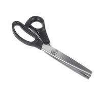 ibasenice Ciseaux Courbés en Métal Noir Légers et Portables pour Couture et Scrapbooking, Ciseaux Dentelés Professionnels pour Tissus et Vêtements