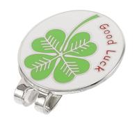 ibasenice Clip de Casquette Golf avec Marqueur Balle Trèfle Amovible Attache Sécurisée et Colorée pour Visor Pantalon et Portefeuille Accessoire Pratique pour Golfeurs