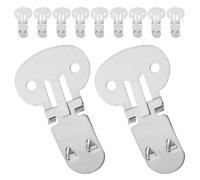 ibasenice Clips de Chaussures Amovibles en Acier Inoxydable Grand Format 60 Pièces Boucles Décoratives Plates pour Chaussures Habillées Accessoires DIY pour Escarpins Bijoux