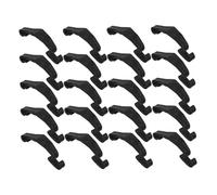 ibasenice Clips De Fixation pour Cage à Lapin Et Hamster, Boucles De Bord en Plastique Noir 6,8 x 1,5 Cm, Kit 24 Pièces, Accessoires De Cage pour Parc Animalier, Usage Intérieur Et Voyage