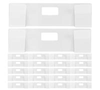 ibasenice Clips de Réparation Installation Facile Lot de 25 en Fer Blanc pour Stores à Bandes Verticales Compatible Lamelles en Plastique et Aluminium pour Bureau ou Maison